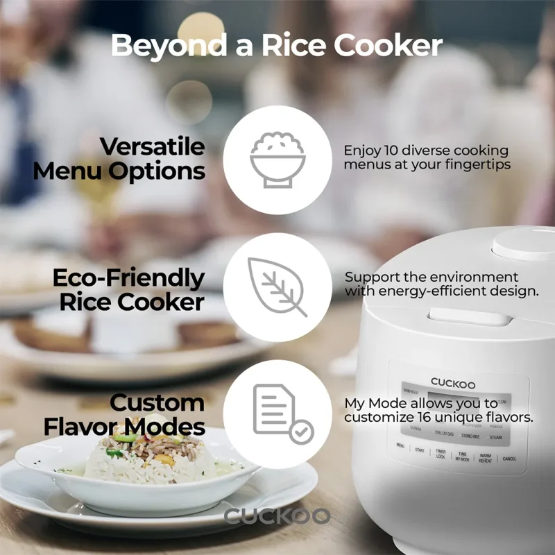 CUCKOO 6-Cup Micom Rice Cooker Stainless steel