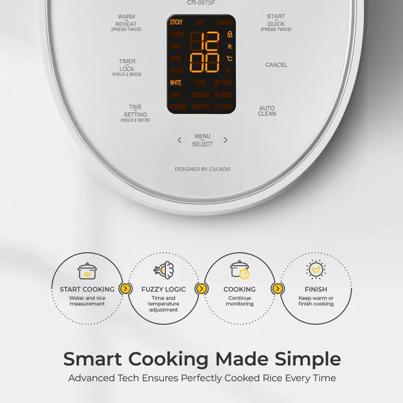 CUCKOO 6-Cup Micom Rice Cooker Non stick